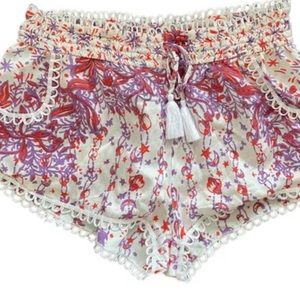 Poupette St Barths mini silk shorts Size Small (without tassels)